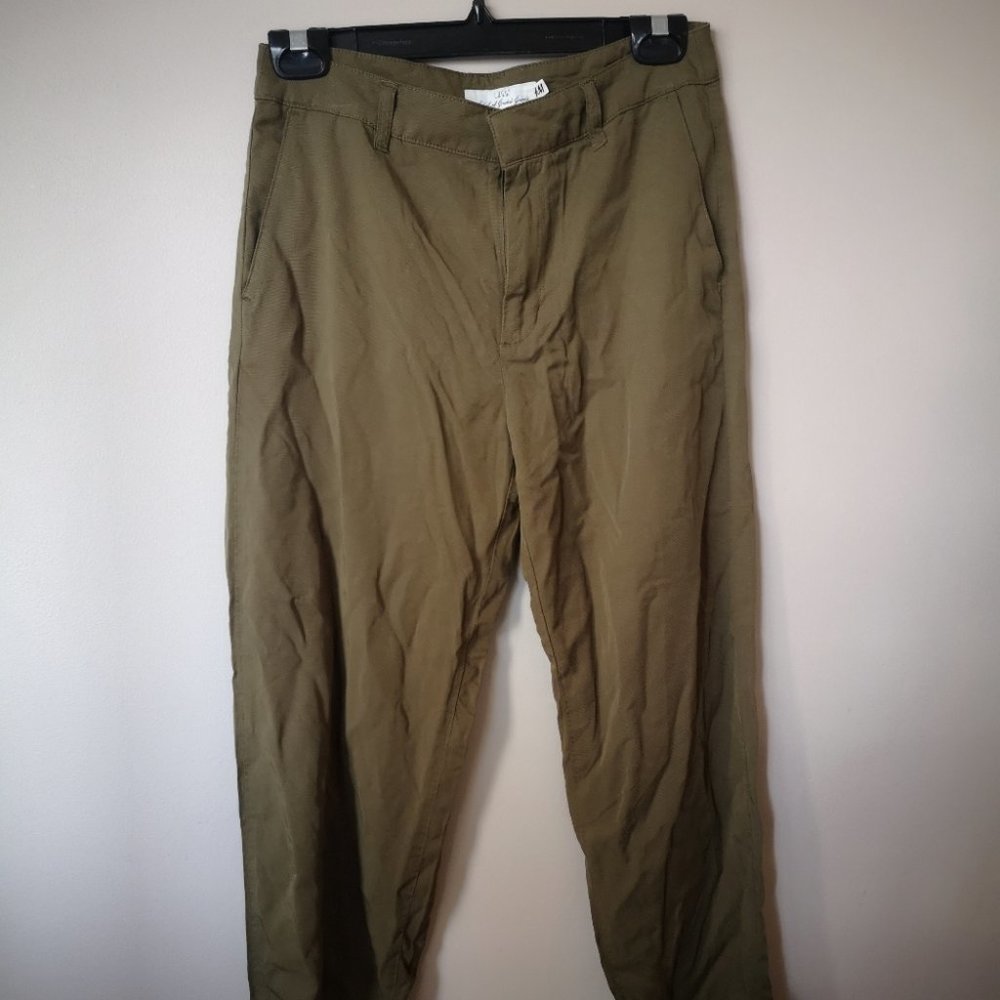 NWT H&M L.O.G.G. Pants Cargo Green 4